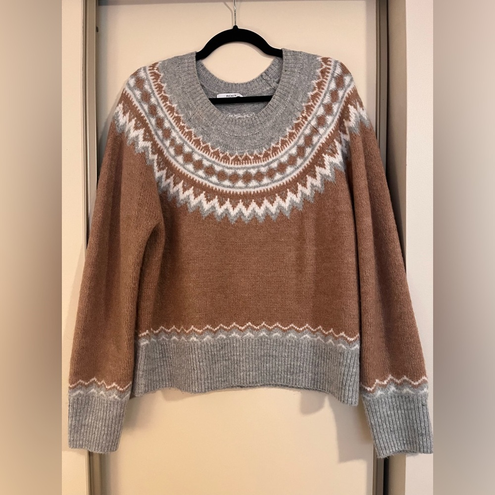 Ricki’s | Cozy Gray and Brown Women's Sweater; Size “L” (NWOT)